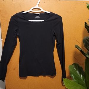 Black long sleeve top